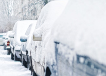 snow cars street winter