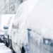 snow cars street winter