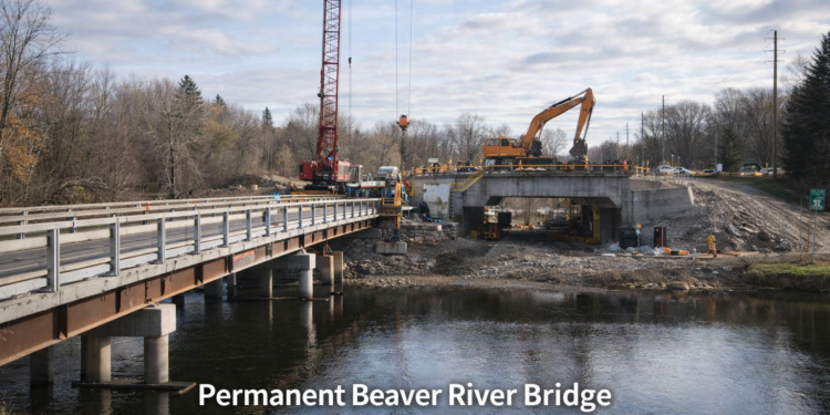 Permanent Beaver River Bridge