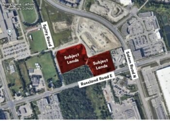 Seven Eight-Storey Buildings Proposed in Ajax Development Ajax Development