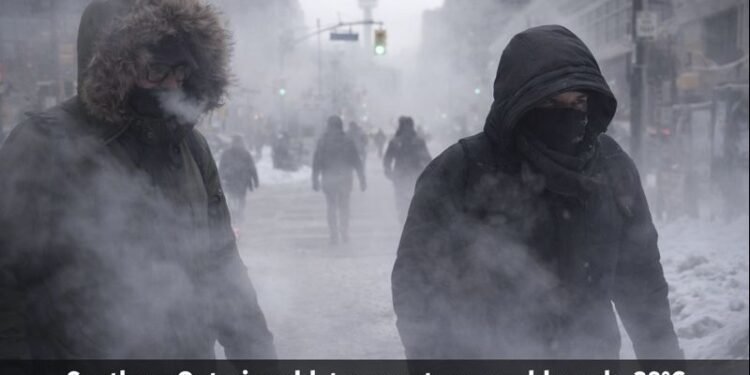 Southern Ontario cold: temperatures could reach -38°C Southern Ontario cold