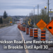 Thickson Road lane restrictions in Brooklin until April 30 Thickson Road lane