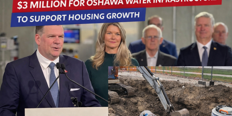 $3 Million for Oshawa Water Infrastructure to Support Housing Growth Oshawa water infrastructure funding