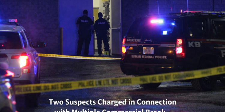 Two Suspects Charged in Connection with Multiple Commercial Break-and-Enters in Durham Suspects Charged