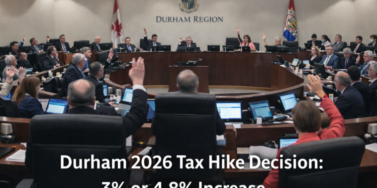 Durham 2026 Tax Hike Decision: 3% or 4.8% Increase Durham 2026 tax hike