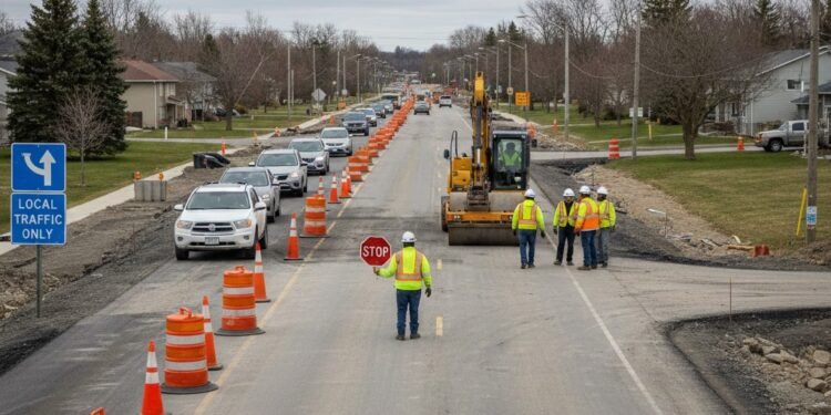 Taunton Road lane restrictions
