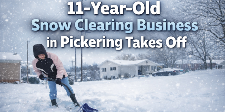 11-Year-Old Snow Clearing Business in Pickering Takes Off 11 year old snow clearing business in pickering takes off