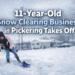 11 year old snow clearing business in pickering takes off