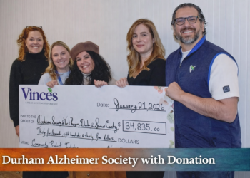 Durham Alzheimer Society donation