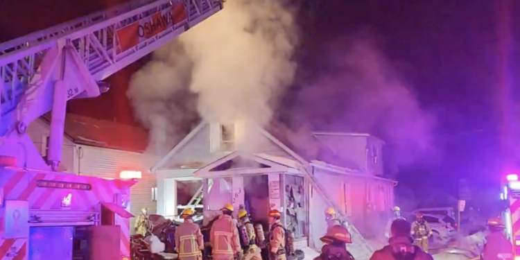 Oshawa House Fire Closes Park Road South Monday Morning Oshawa House Fire