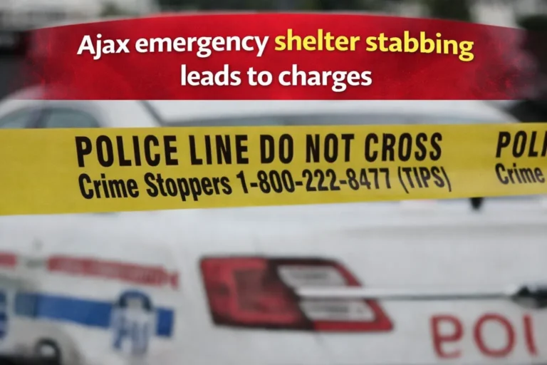 ajax emergency shelter stabbing leads to charges
