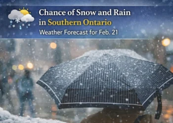 chance of snow and rain in southern ontario – weather forecast for feb. 21