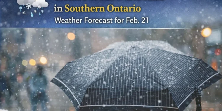 Weather Feb. 21 Forecast: Chance of Snow and Rain in Southern Ontario chance of snow and rain in southern ontario – weather forecast for feb. 21