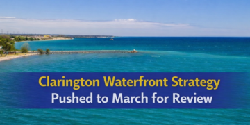 clarington waterfront strategy pushed to march for review