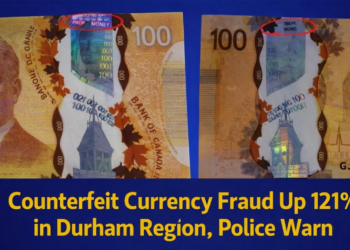 counterfeit currency fraud up 121% in durham region, police warn