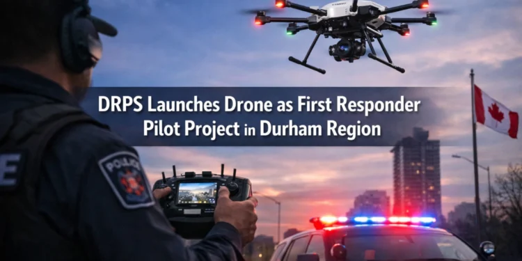 drps launches drone as first responder pilot project durham region