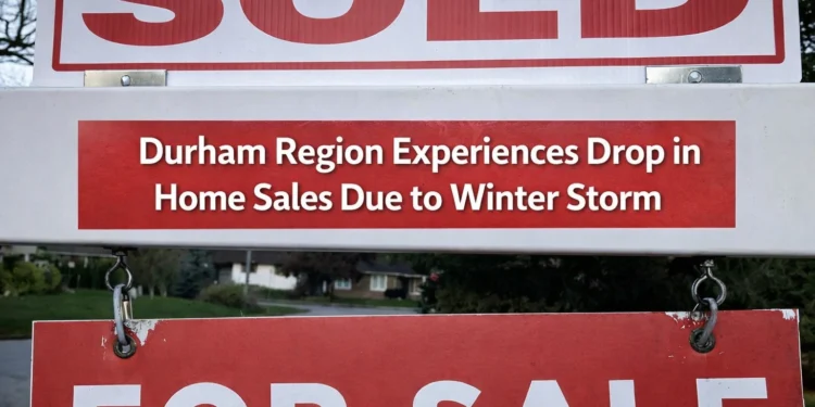 durham region experiences drop in home sales due to winter storm