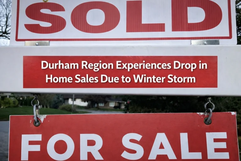 durham region experiences drop in home sales due to winter storm