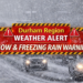Durham Region WEATHER ALERT: Up to 15 cm of Snow and Freezing Rain Warnings in Effect for Durham Region durham region weather alert