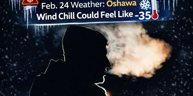 feb. 24 weather oshawa wind chill could feel like 35