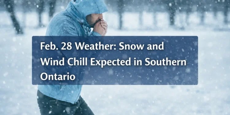 feb. 28 weather snow and wind chill expected in southern ontario