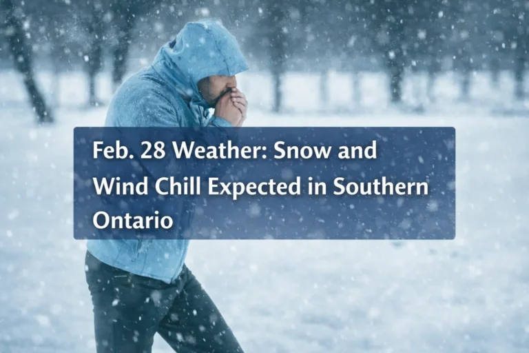 feb. 28 weather snow and wind chill expected in southern ontario