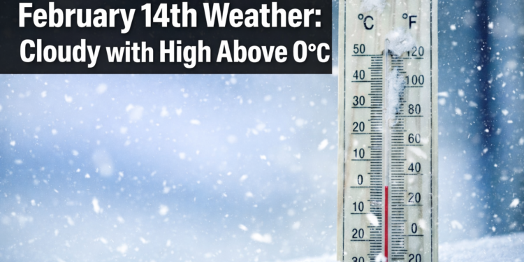 February14th Weather: Cloudy with High Above 0°C in Southern Ontario february14th weather cloudy with high above 0°c