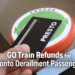 go train refunds for toronto derailment passengers