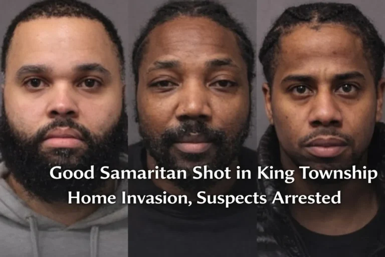good samaritan shot in king township home invasion, suspects arrested