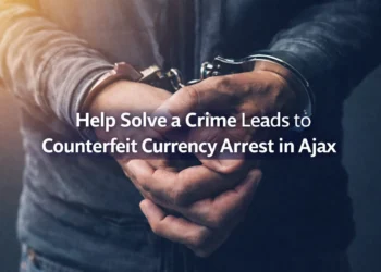help solve a crime leads to counterfeit currency arrest in ajax