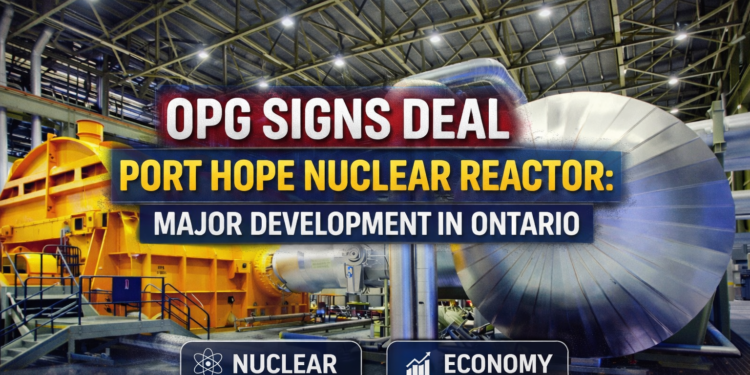 opg signs deal port hope nuclear reactor major development in ontario