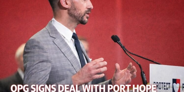 opg signs deal with port hope for nuclear reactor construction