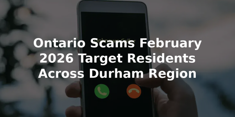 Ontario Scams February 2026 Target Residents Across Durham Region ontario scams february 2026 target residents across durham region