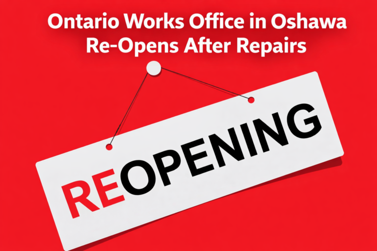 ontario works office in oshawa re opens after repairs