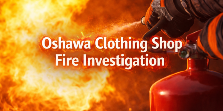 oshawa clothing shop fire investigation