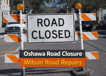 oshawa road closure wilson road repairs