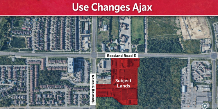 proposed residential development land use changes ajax