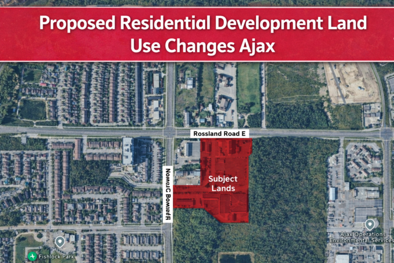 proposed residential development land use changes ajax
