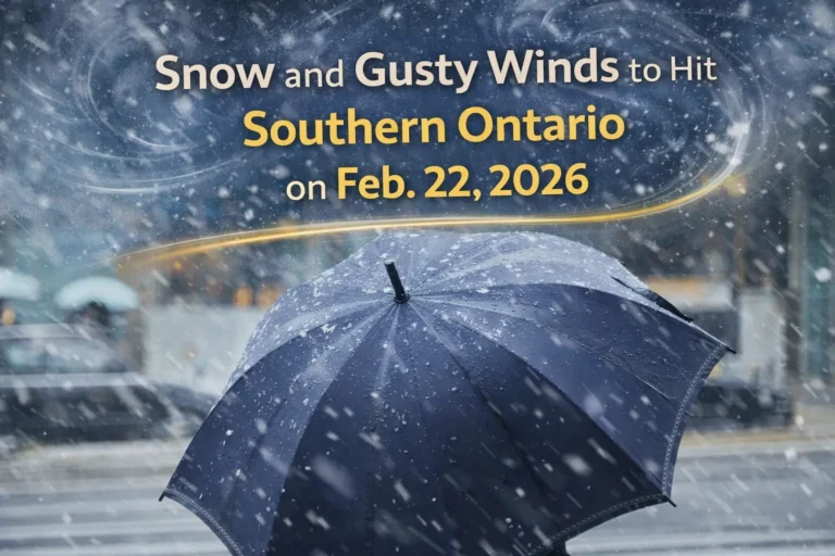 snow and gusty winds to hit southern ontario on feb. 22, 2026