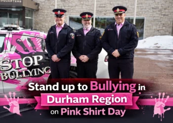 stand up to bullying in durham region on pink shirt day