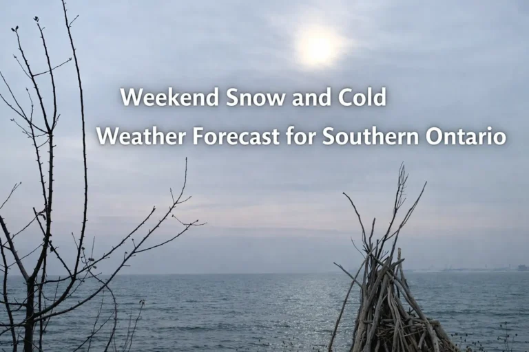 weekend snow and cold weather forecast for southern ontario