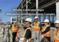 whitby celebrates major construction milestones on fieldgate sports complex