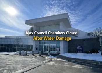 ajax council chambers closed after water damage