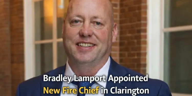 bradley lamport appointed new fire chief in clarington