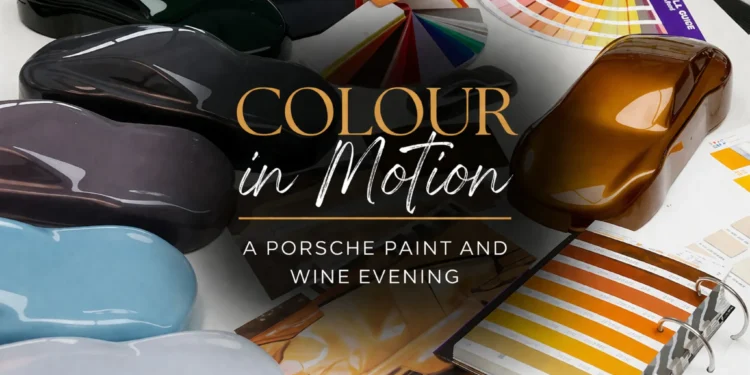 Colour in Motion: Porsche Paint and Wine Evening in Pickering colour in motion porsche paint and wine evening in pickering