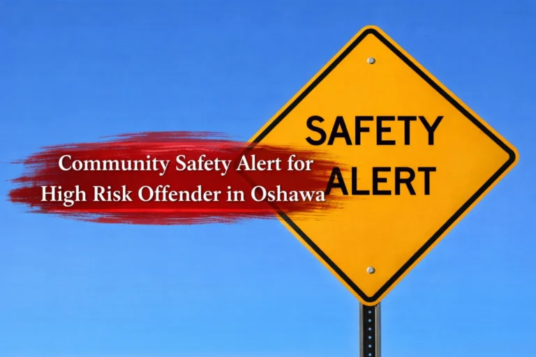 community safety alert for high risk offender in oshawa