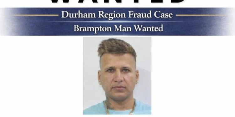 durham region fraud case brampton man wanted