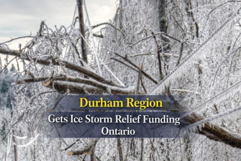 durham region gets ice storm relief funding ontario