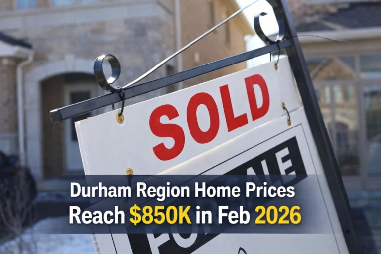 durham region home prices reach $850k in feb 2026