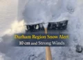 durham region snow alert 10 cm and strong winds